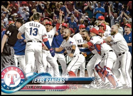 229 Texas Rangers Team Card